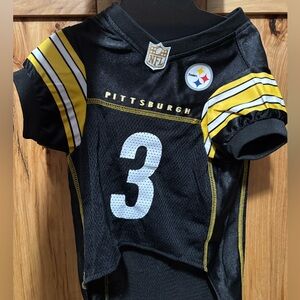 NFL Pittsburgh dogs Black Yellow Number 3 Jersey